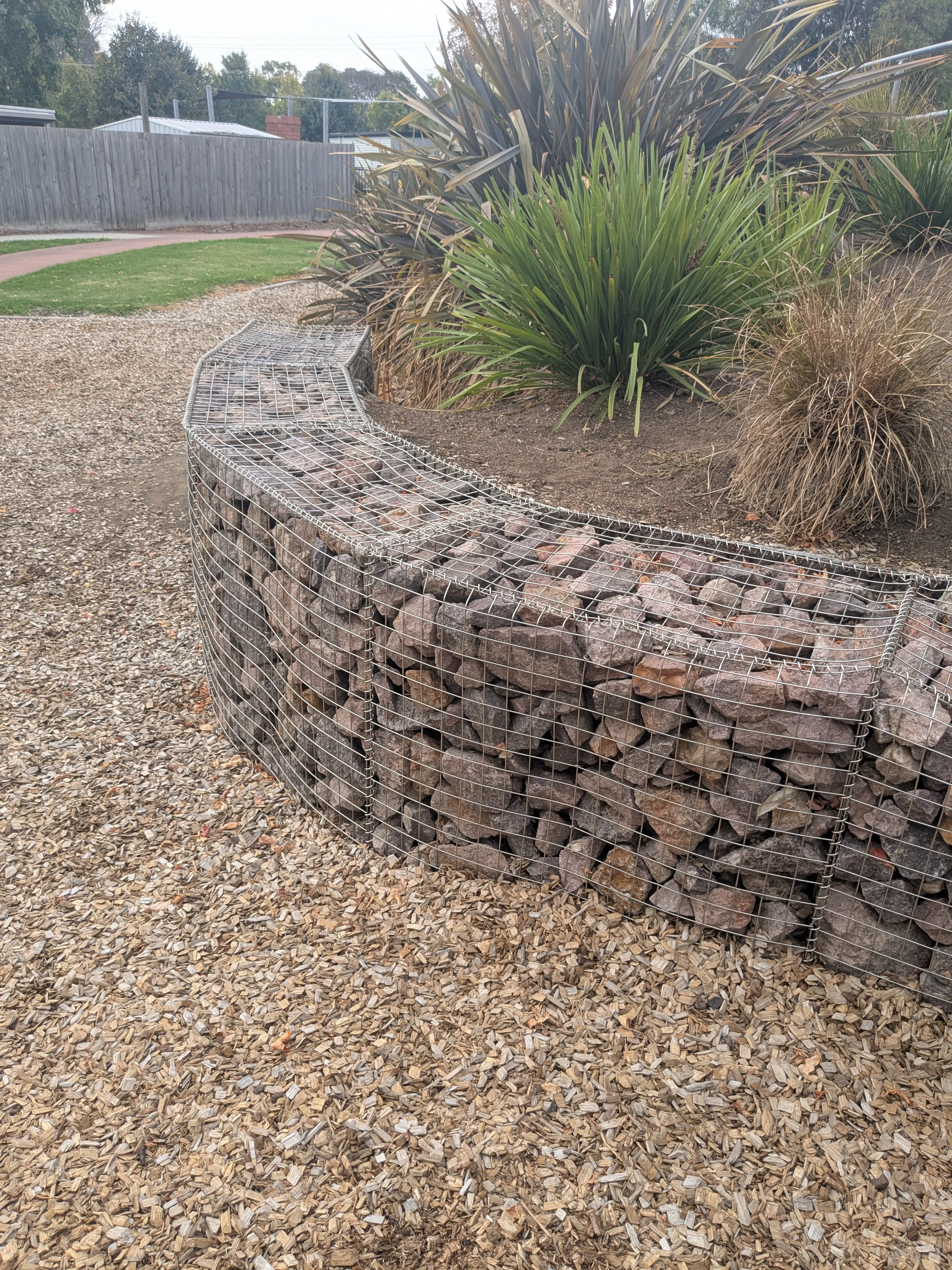 Retaining wall built in Clyde