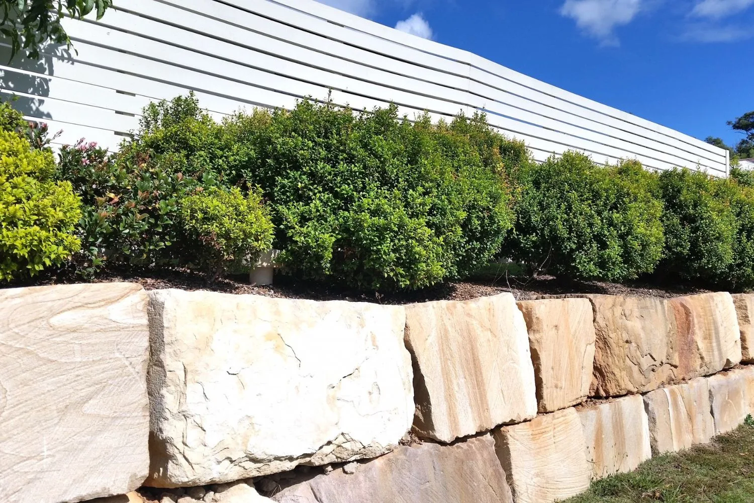 Retaining wall built in Hallam